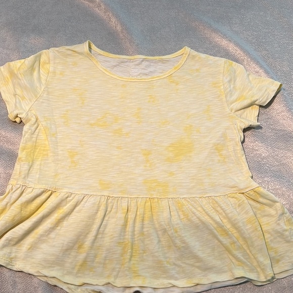 Wonder Nation Girls’ Peplum Top with Short Sleeves, Size XL 14/16 - Picture 6 of 8